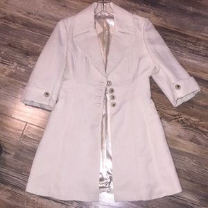 Cream Dress Coat